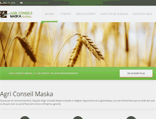 Tablet Screenshot of agriconseilsmaska.com